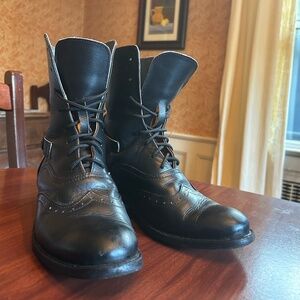 Victorian lace-up boots--genuine leather--Great condition!!